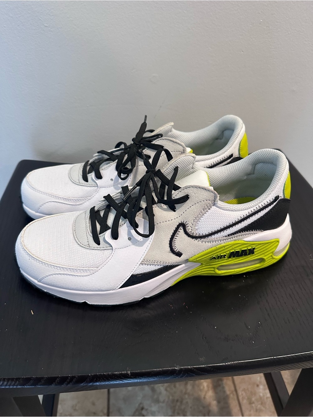 Nike White Black Volt Air Max Excee Runner “Bright Cactus” - Picture 5 of 8